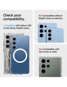 Soporte Magnético Spigen MagFit para Galaxy S25/S24/Z Fold 7 y iPhone 16/15/14/13/12 - Tela Negra 2