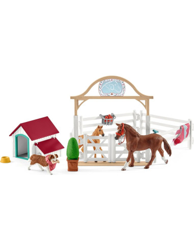 Set de Juego Schleich Horse Club 20 Piezas Caballos y Muñeca