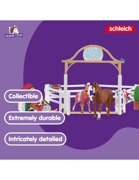 Set de Juego Schleich Horse Club 20 Piezas Caballos y Muñeca