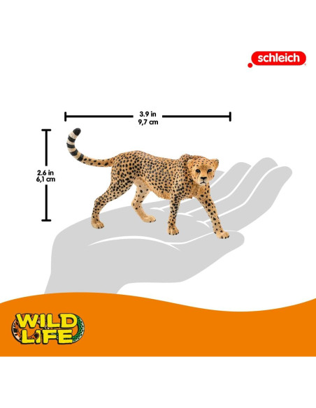 Figura Guepardo Femenino Schleich 9.91x9.91 cm 3 a 8 años Figura Guepardo Femenino Schleich 9.91x9.91 cm 3 a 8 años