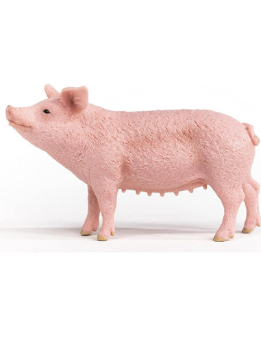 Figura de Cerdo de Juguete Schleich Mundo de Granja 5.8 cm