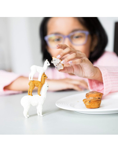 Juego de Alpacas Schleich Farm World 4 Piezas 13.5x5.8 cm
