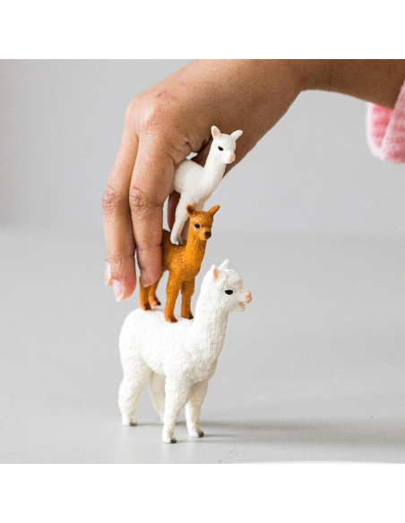 Juego de Alpacas Schleich Farm World 4 Piezas 13.5x5.8 cm