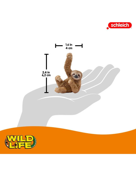 Figura de Juguete Perezoso Schleich Vida Salvaje 4x6 cm