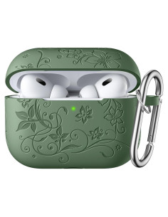 Funda Silicona Floral IMIVIO para AirPods Pro 1ra/2da USB C