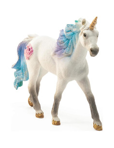 Caballo Unicornio Marino Schleich con Gemas Azul y Púrpura 2