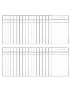 Soporte de Etiquetas de Nombre HOSL Vertical 50pcs PVC 6.99x11.99cm