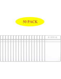 Soporte de Etiquetas de Nombre HOSL Vertical 50pcs PVC 6.99x11.99cm 2