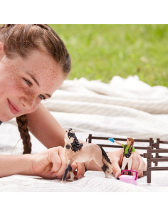 Juego de Juguetes Schleich Horse Club 9 Piezas Caballo Andaluz 2