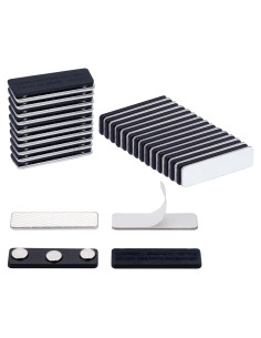 Soportes Magnéticos para Etiquetas de Nombre SINYUDUN 25 Unidades