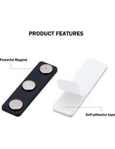 Soportes Magnéticos para Etiquetas de Nombre SINYUDUN 25 Unidades 2