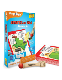 Tarjetas Flash Imagimake USA | Aprende 50 Estados y Banderas