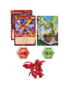 Bakugan Ultra Dragonoid 7.62 cm con BakuCores y cartas 2