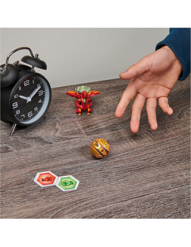 Bakugan Ultra Dragonoid 7.62 cm con BakuCores y cartas