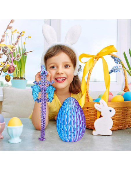 Huevo de Dragón Gradiente - Juguete Articulado Mediano