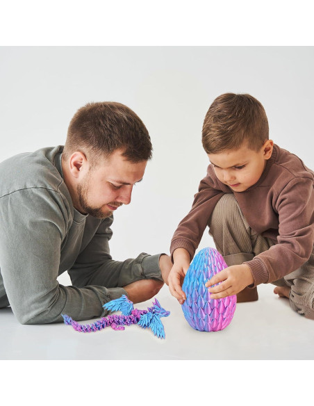 Huevo de Dragón Gradiente - Juguete Articulado Mediano