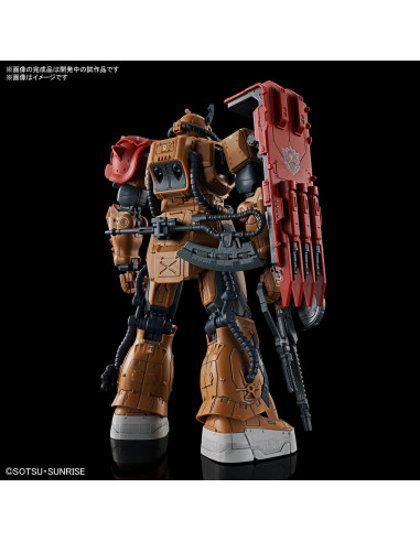 Modelo Zaku II F Type Solari Bandai HG 1/144 Detalles CGI