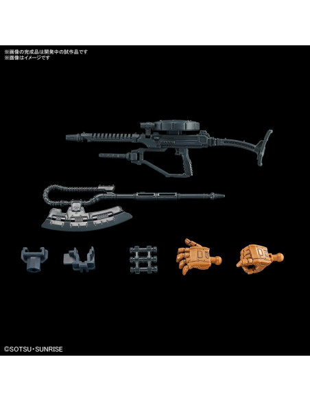 Modelo Zaku II F Type Solari Bandai HG 1/144 Detalles CGI