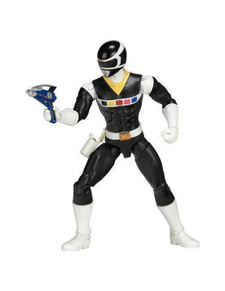 Figura Ranger Negro Power Rangers 16.5 cm Bandai Legado Figura Ranger Negro Power Rangers 16.5 cm Bandai Legado
