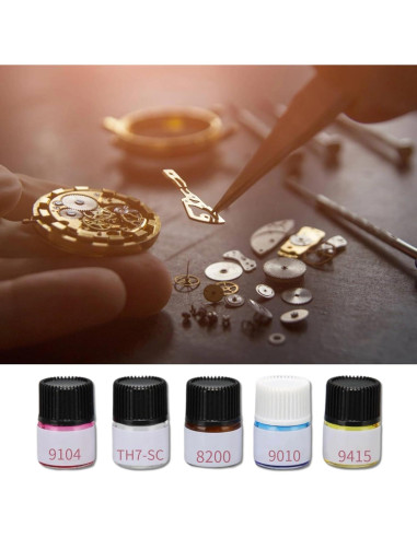 5PCS Aceite Lubricante Sintético para Relojes DHASUWT