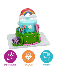 DecoSet My Little Pony Toppers de Pastel 4 Piezas 2