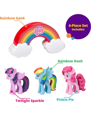 DecoSet My Little Pony Toppers de Pastel 4 Piezas