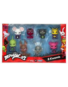 Figuras Kwami Miraculous Bandai Pack 8 - Tikki, Plagg y más