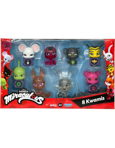 Figuras Kwami Miraculous Bandai Pack 8 - Tikki, Plagg y más 2