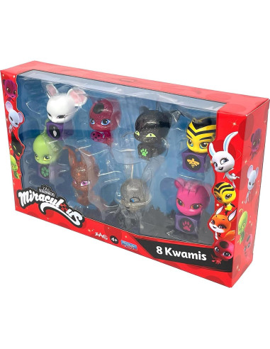 Figuras Kwami Miraculous Bandai Pack 8 - Tikki, Plagg y más