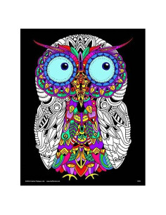 Póster de Colorear Peludo Stuff2Color 40x50 cm Negro