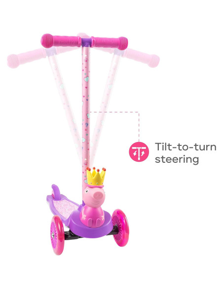 Patinete Voyager Peppa Pig 3 Ruedas Iluminado 3,15 kg Patinete Voyager Peppa Pig 3 Ruedas Iluminado 3,15 kg