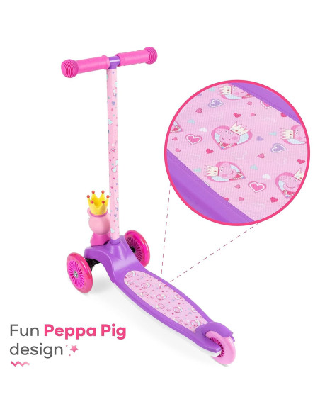 Patinete Voyager Peppa Pig 3 Ruedas Iluminado 3,15 kg Patinete Voyager Peppa Pig 3 Ruedas Iluminado 3,15 kg