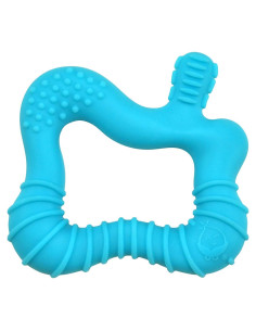 Mordedor de Molares Green Sprouts Silicona Azul 14.3x9.5cm