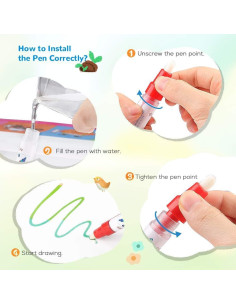 Alfombra de Dibujo de Agua Toyk 101,6x71,1 cm Rosa 2