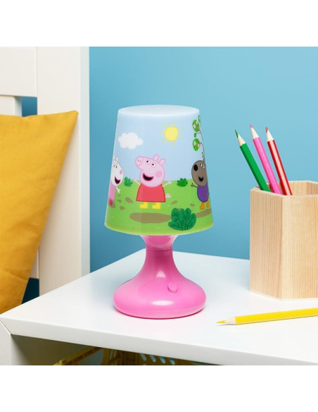 Lámpara de Mesa Peppa Pig Paladone Luz Nocturna 18.5 cm