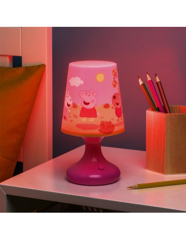 Lámpara de Mesa Peppa Pig Paladone Luz Nocturna 18.5 cm