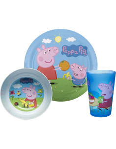 Juego de Vajilla Peppa Pig 5 Piezas - Apto Niños 3 Años 2