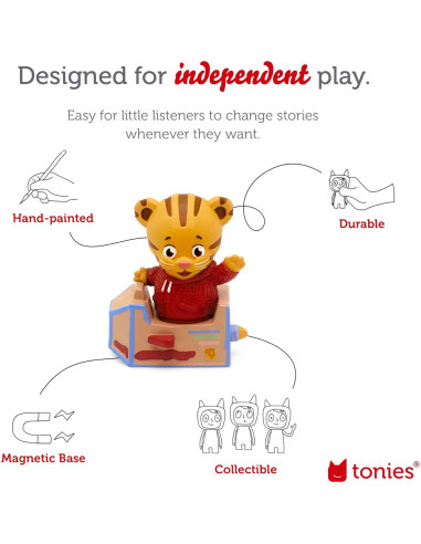 Figura de Juguete de Audio Tonies Daniel Tiger 14 Canciones