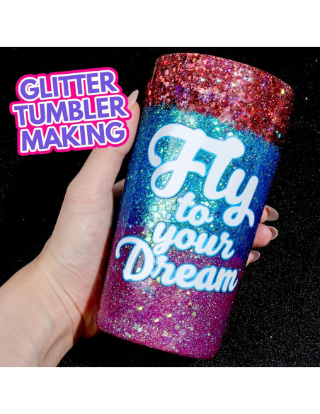 Purpurina Holográfica Gruesa LEOBRO 15 Colores 150g para Manualidades