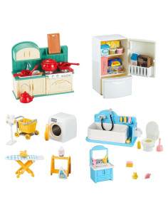 Juego de Muebles para Casa de Muñecas TAKIHON 4 Piezas