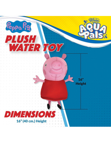 Wahu Aqua Pals Peppa Pig Juguete de Agua 40 cm para Niños