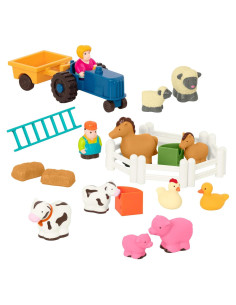Juego de Granja Battat - 25 Piezas con Animales y Accesorios