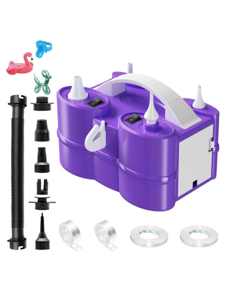 Bomba de aire eléctrica 3 en 1 Togvu para globos y flotadores