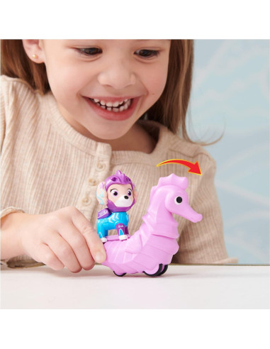 Figuras de Acción PAW Patrol Aqua Pups Coral y Caballito