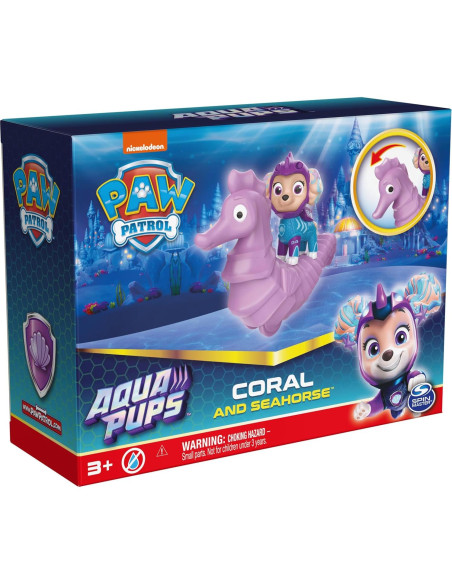 Figuras de Acción PAW Patrol Aqua Pups Coral y Caballito