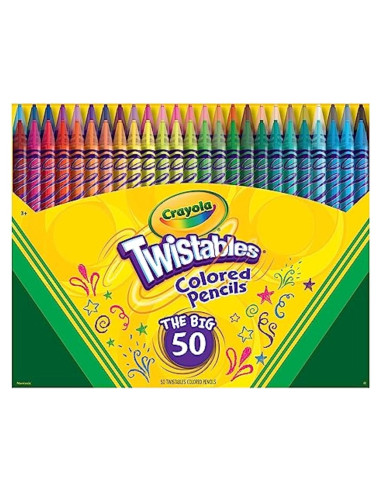 Juego de Lápices de Colores Crayola Twistables 50 unidades