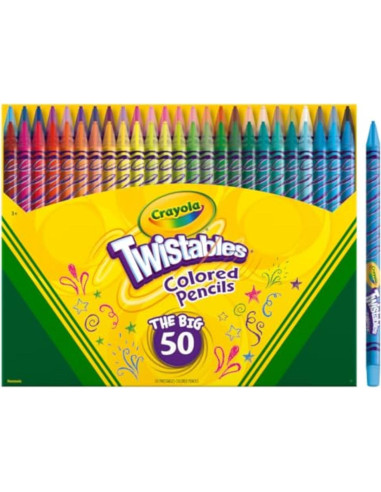 Juego de Lápices de Colores Crayola Twistables 50 unidades