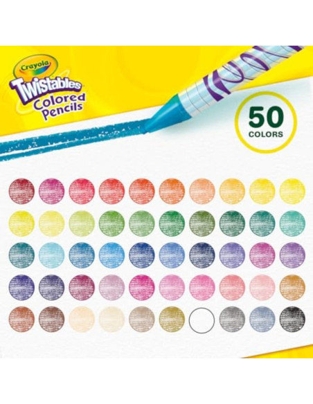 Juego de Lápices de Colores Crayola Twistables 50 unidades