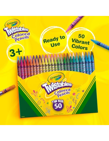 Juego de Lápices de Colores Crayola Twistables 50 unidades