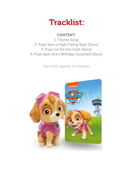 Figura de Juguete Skye Tonies PAW Patrol 3 Historias Figura de Juguete Skye Tonies PAW Patrol 3 Historias